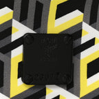 Cubic Monogram Medium Backpack Black Yellow