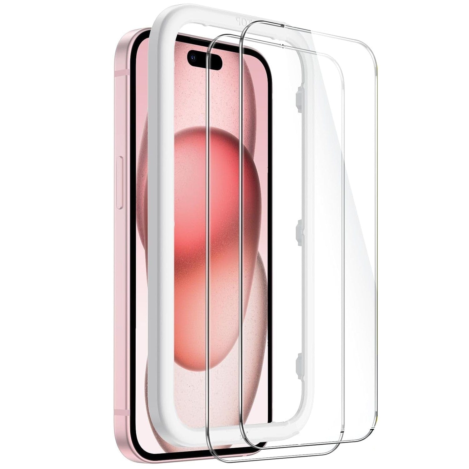 SAHARA - ZeroDamage Ultra-Strong Tempered Glass Screen Protector (2-Pack) - iPhone 15