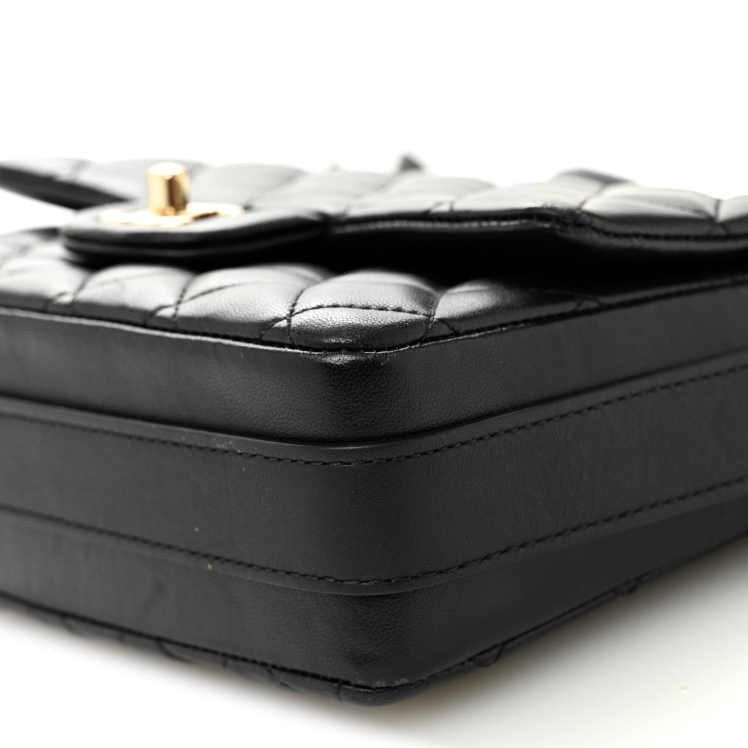 Calfskin Quilted Bolero De Chanel Flap Bag Black