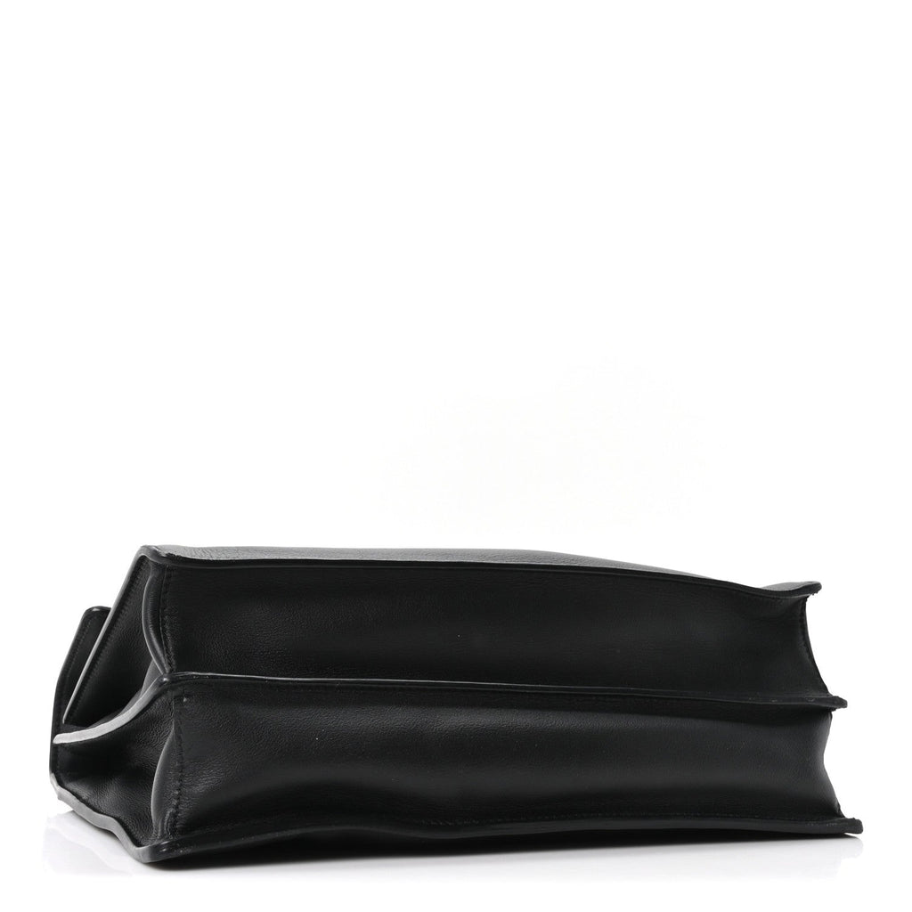 Calfskin Medium Soft Sound Shoulder Bag Black