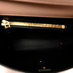 Grainy Calfskin Small VSling Top Handle Bag Poudre