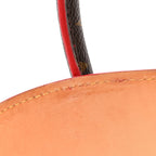 Monogram Calf Hair Spikes Iconoclasts Christian Louboutin Tote Red