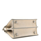 Stingray Shiny Nappa Petite Peekaboo I SEE U Satchel Beige