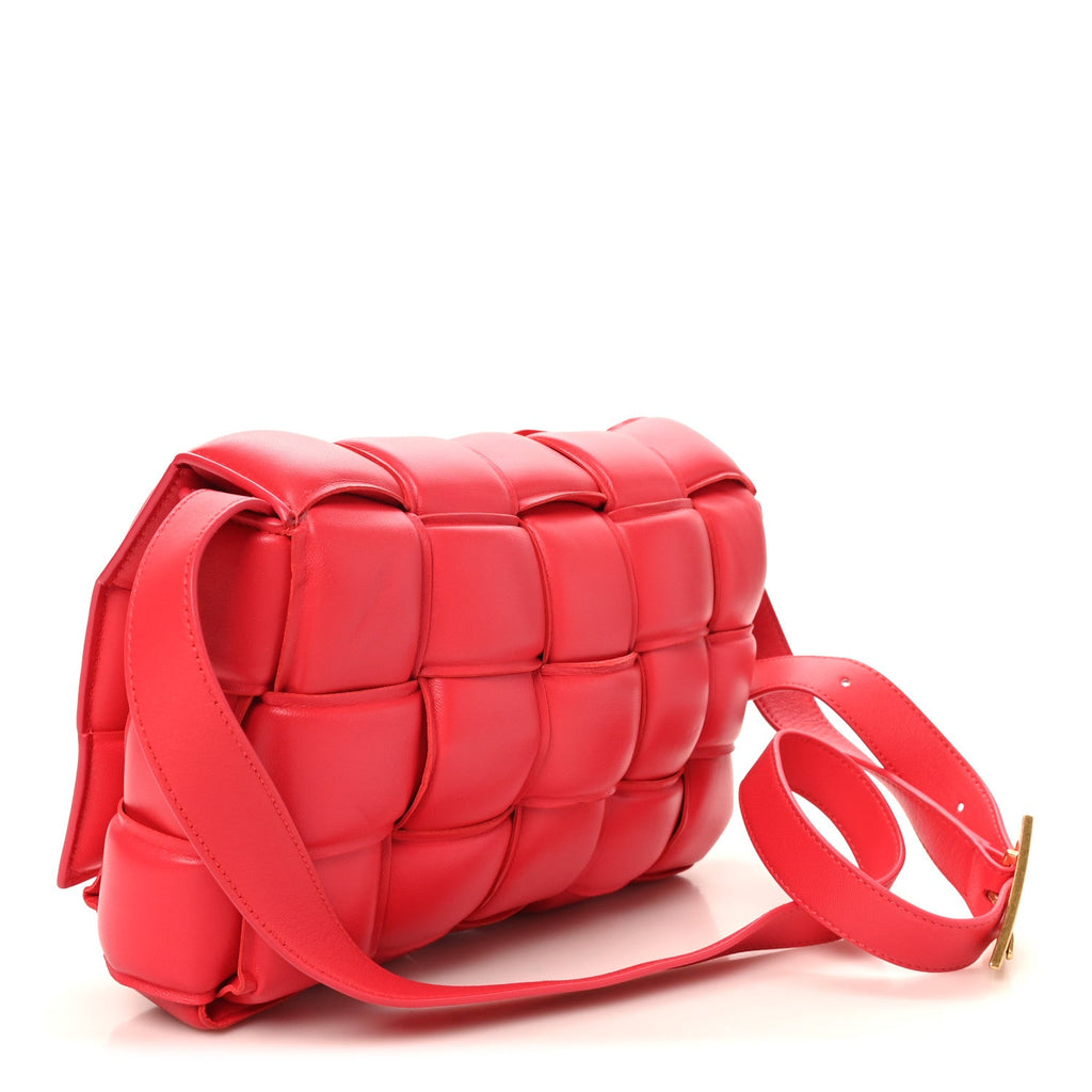 Nappa Maxi Intreccio Padded Cassette Crossbody Bag Firework