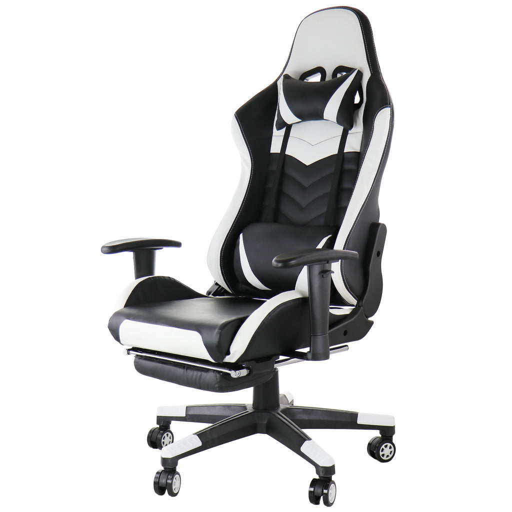 Gaming Chair in Black and White