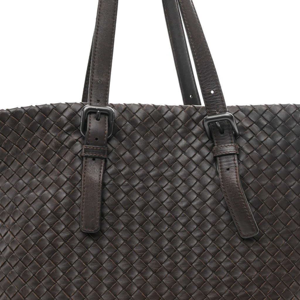 Nappa Intrecciato Large Tote Ebano