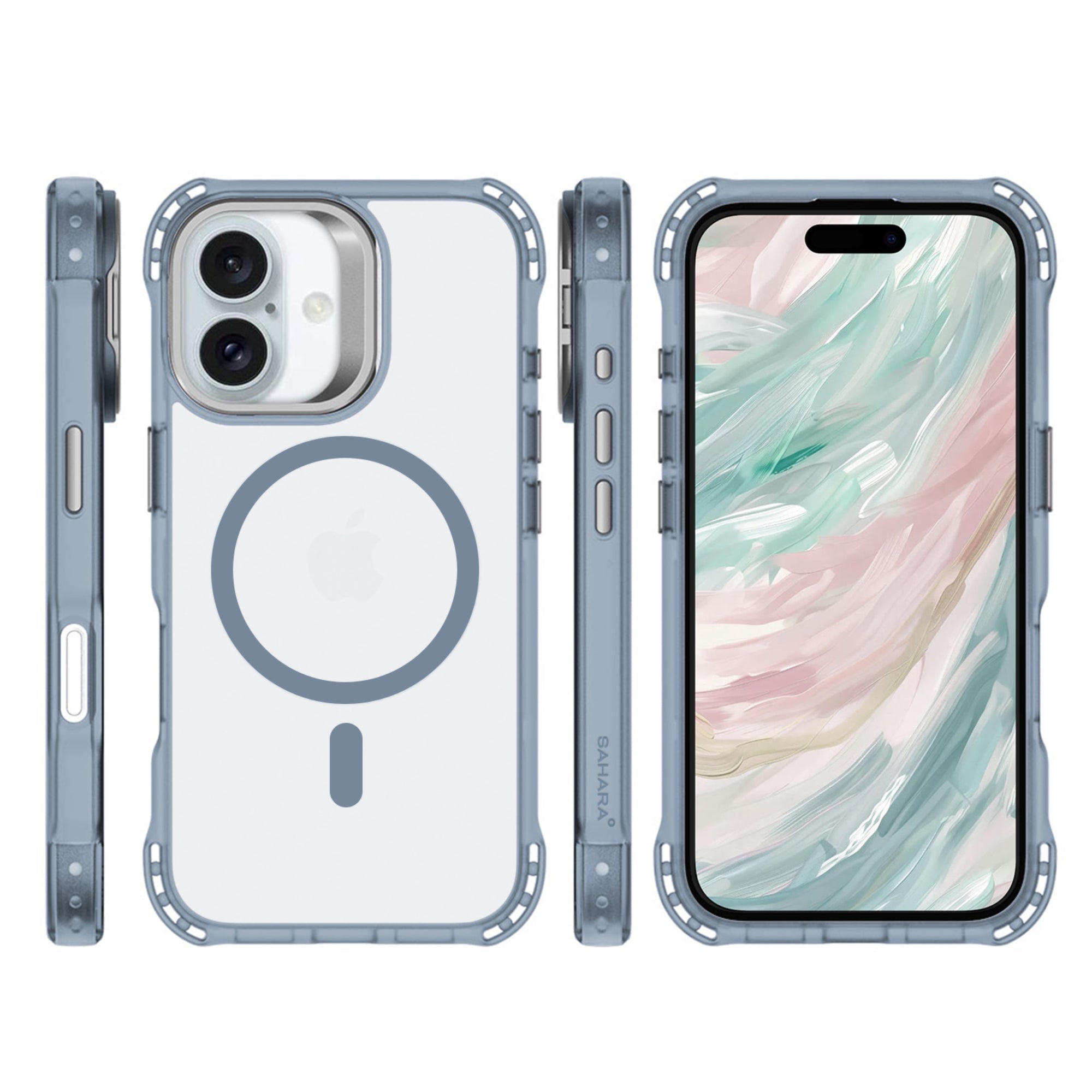 SAHARA - Venture Series Clear Rebound Case with Kickstand -  Apple iPhone 16 Plus