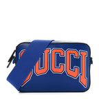 New Shanghai Calfskin Interlocking G Logo Camera Crossbody Bag Cobalt Blue Orange
