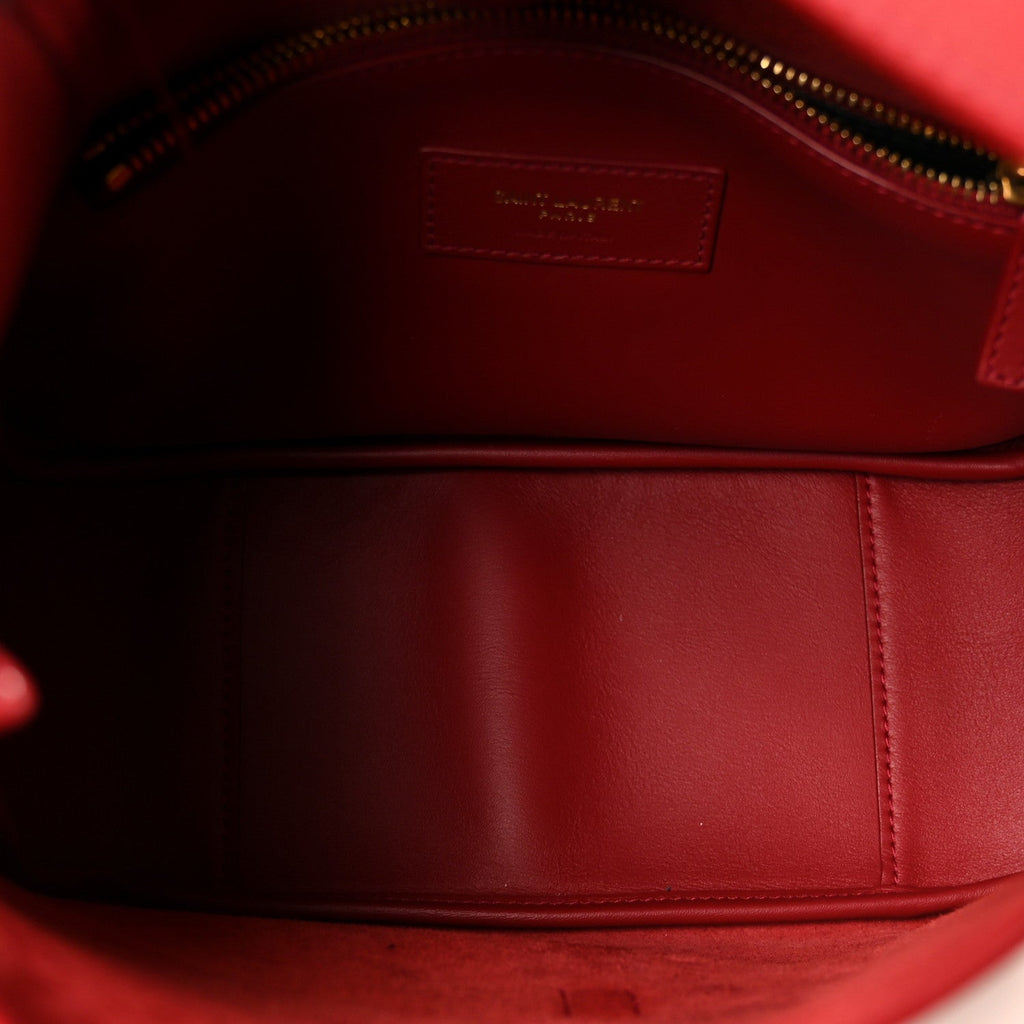 Smooth Calfskin Small Le 5 A 7 Soft Hobo Rouge Legion