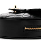Lambskin Quilted CC In Love Heart Bag Black