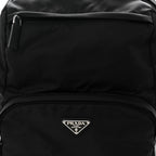 Re-Nylon Saffiano Zip Backpack Black