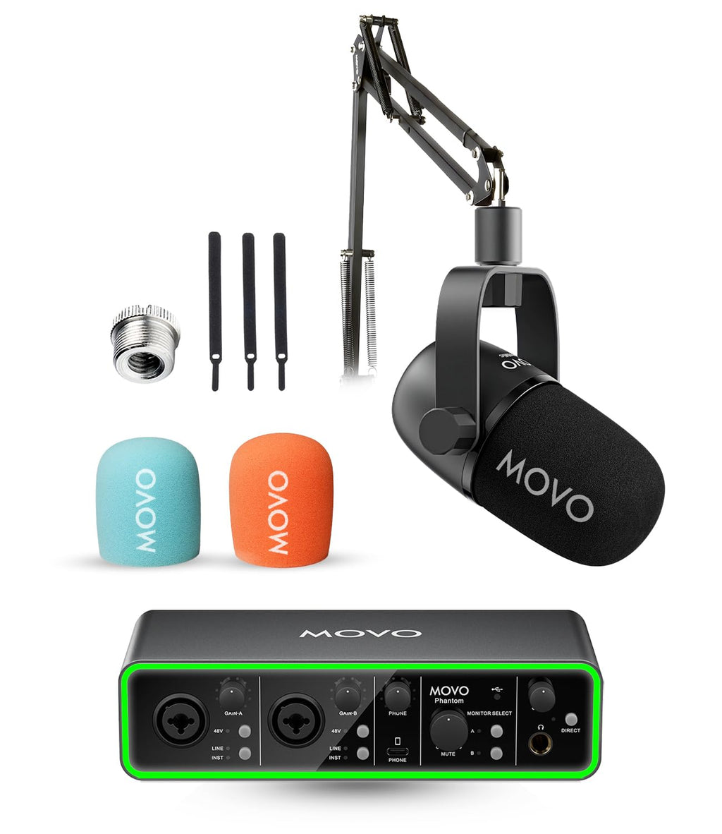 Movo Music USB Audio Interface Bundle
