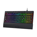 K515 Shiva RGB Membrane Gaming Keyboard with 98 Keys, Detachable Wrist Rest, and Smooth Linear Switches