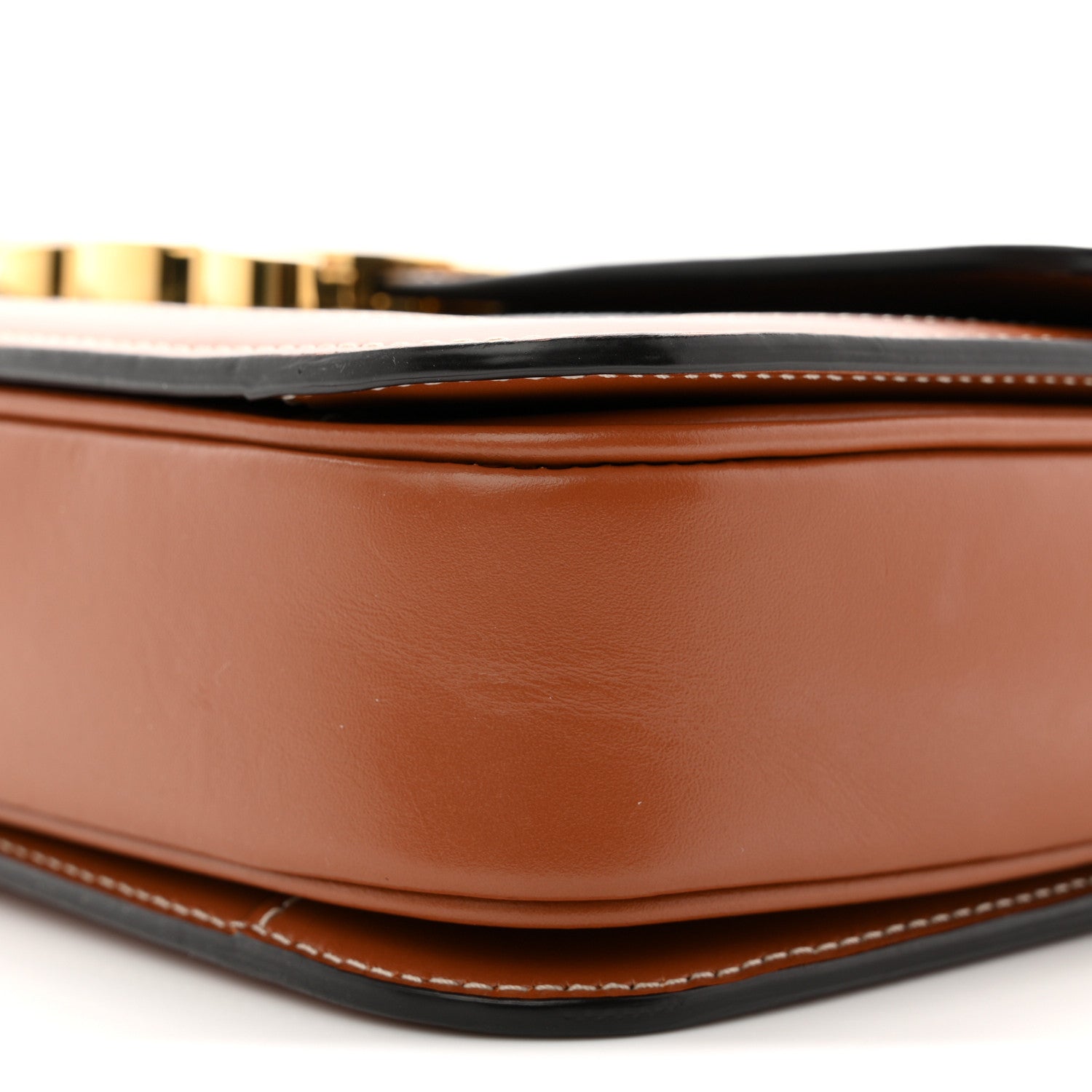 Triomphe Canvas Calfskin Medium Triomphe Bag Tan