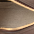 GG Supreme Monogram Textured Dollar Calfskin Web Mini Ophidia Top Handle Bowler Bag Beige Ebony New Acero