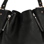 Grainy Calfskin House Check Medium Maidstone Black