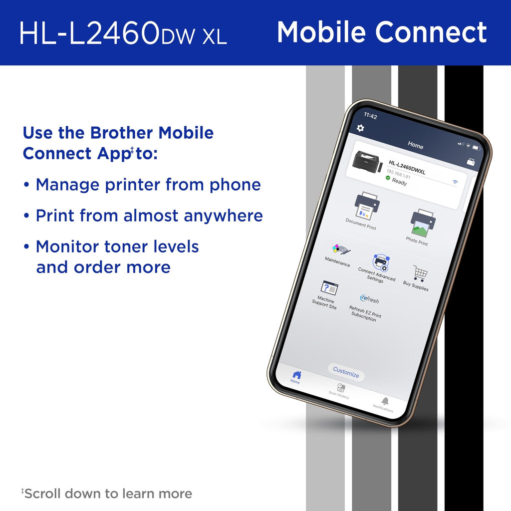 HL HL-L2460DWXL Desktop Wired