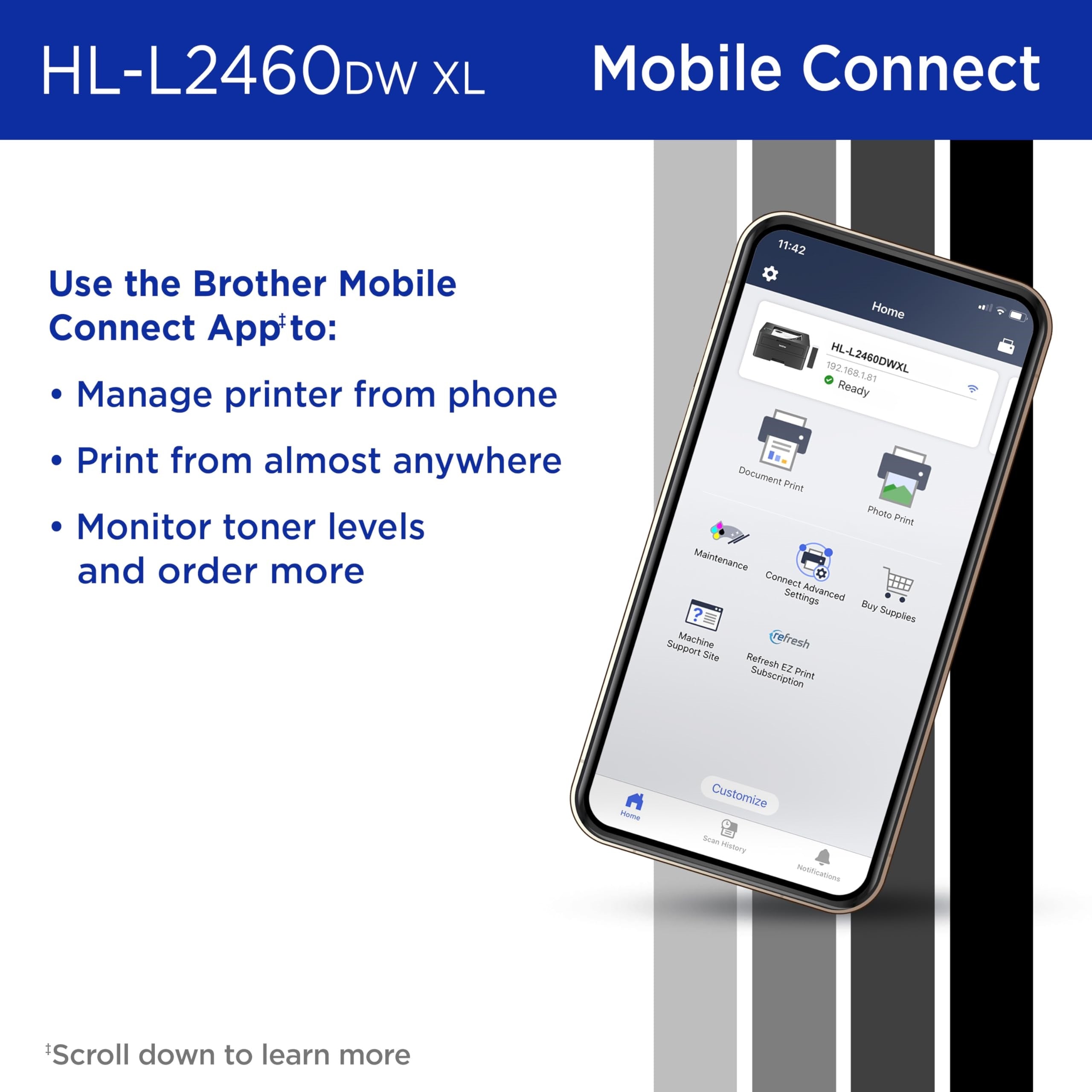 HL HL-L2460DWXL Desktop Wired