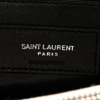 Calfskin Y Quilted Monogram Small Loulou Chain Satchel Ivory