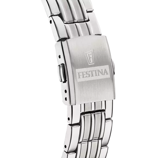 Festina Men's 40mm Grey Silver Watch