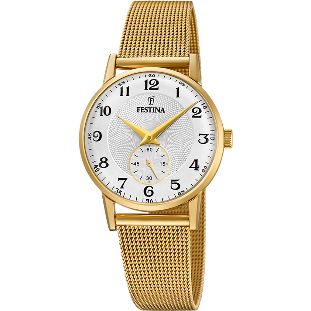 Festina Retro Ladies Gold Watch