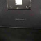 Calfskin Medium Studio Soft Bag Grey