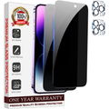 Entronix Anti-Spy Privacy Screen Protector & Camera Lens Protector Compatible with iPhone 16 Pro Max - 2-Piece Combo