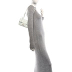 Shiny Caviar Mini Preppy Coco Shoulder Bag Light Blue