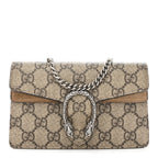 GG Supreme Monogram Super Mini Dionysus Shoulder Bag Taupe