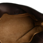 Calfskin Mini Flamenco Knot Clutch Chocolate