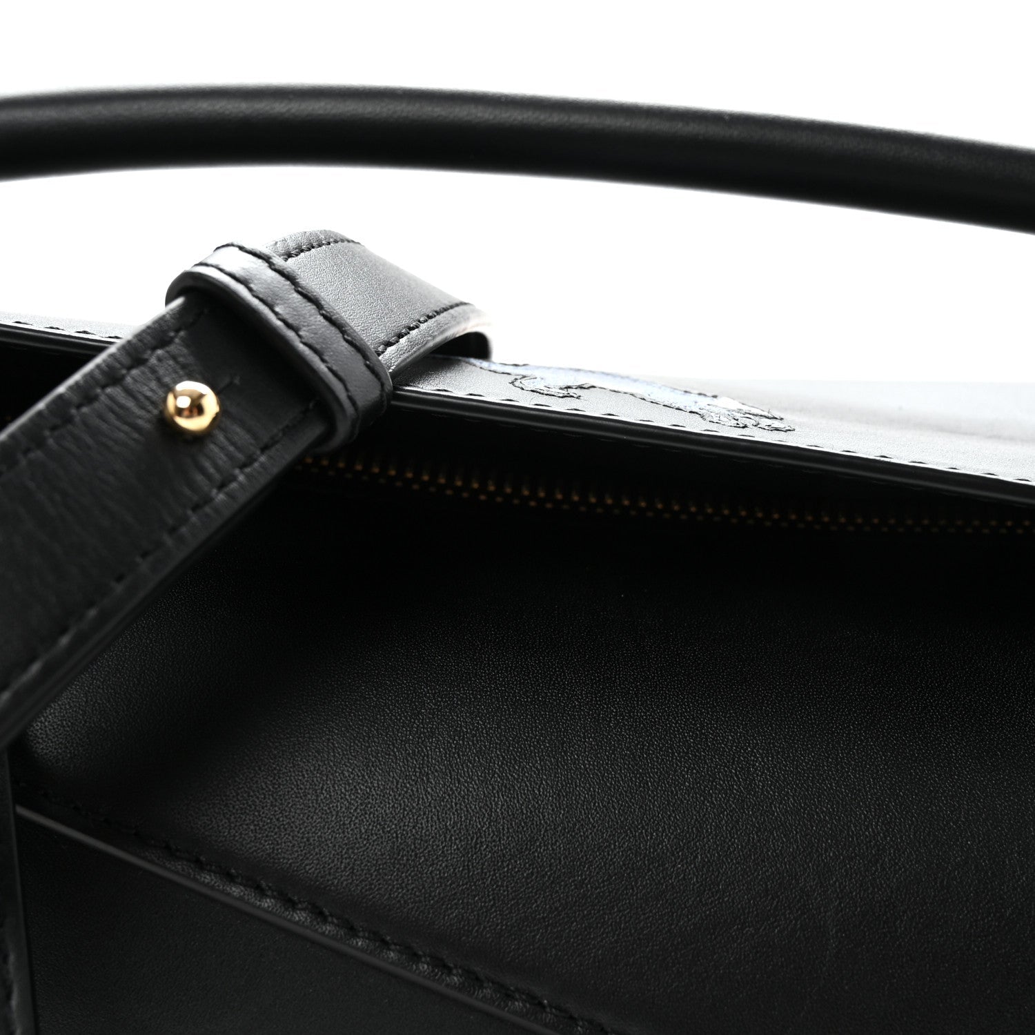 X SUNA FUJITA Satin Calfskin Small Lemur Puzzle Edge Bag Black