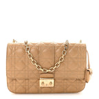 Lambskin Cannage Medium Miss Dior Flap Beige