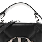 Lambskin Maxi Cannage Small 30 Montaigne Chain Top Handle Bag Black
