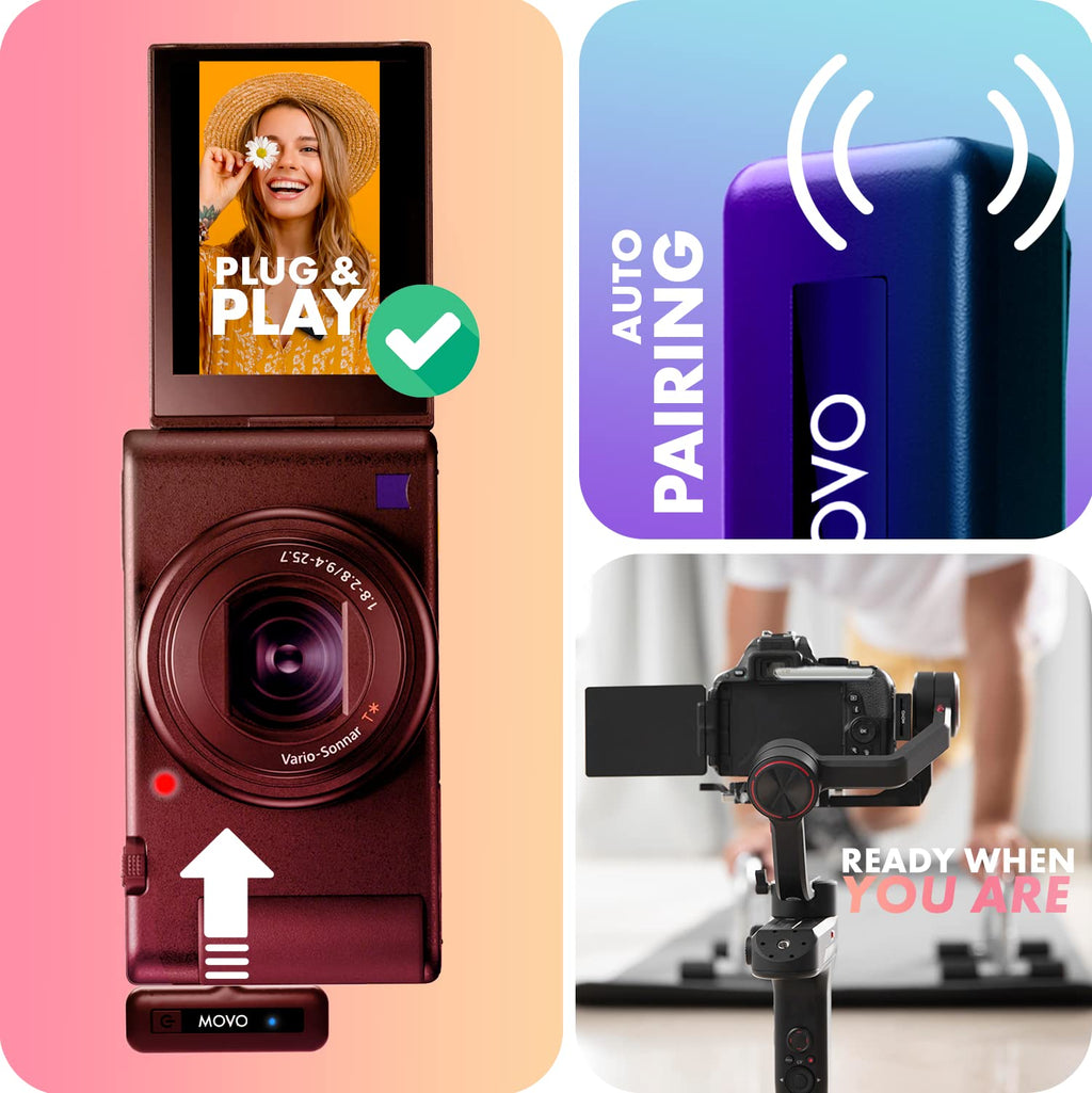 Movo Wireless Mini Duo Dual Wireless Lav Mics