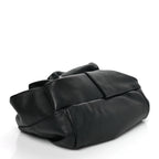 Lambskin Rose Clutch Black