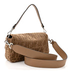 Velvet Jacquard FF Crystal Baguette Cappuccino