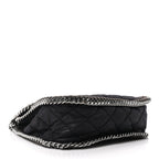 Shaggy Deer Quilted Falabella Shoulder Bag Black