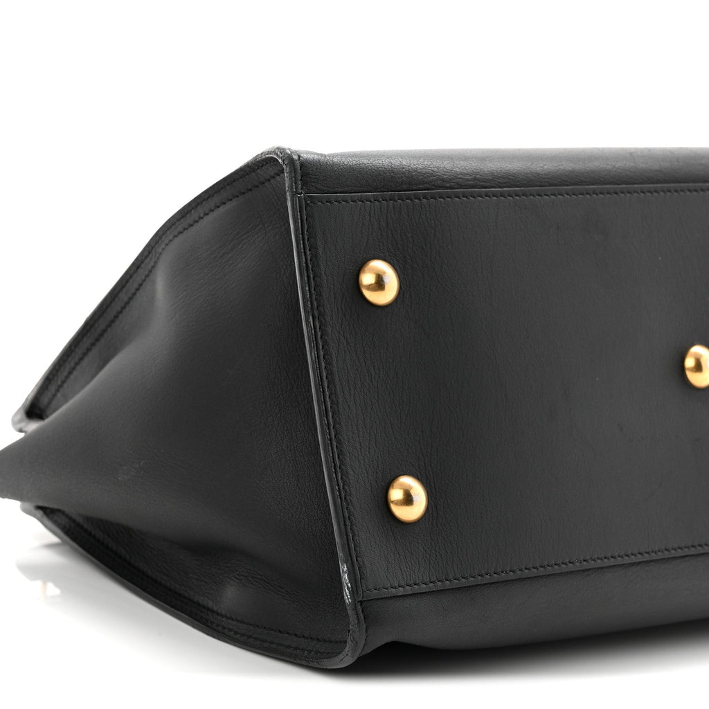 Calfskin Small Classic Y Cabas Black
