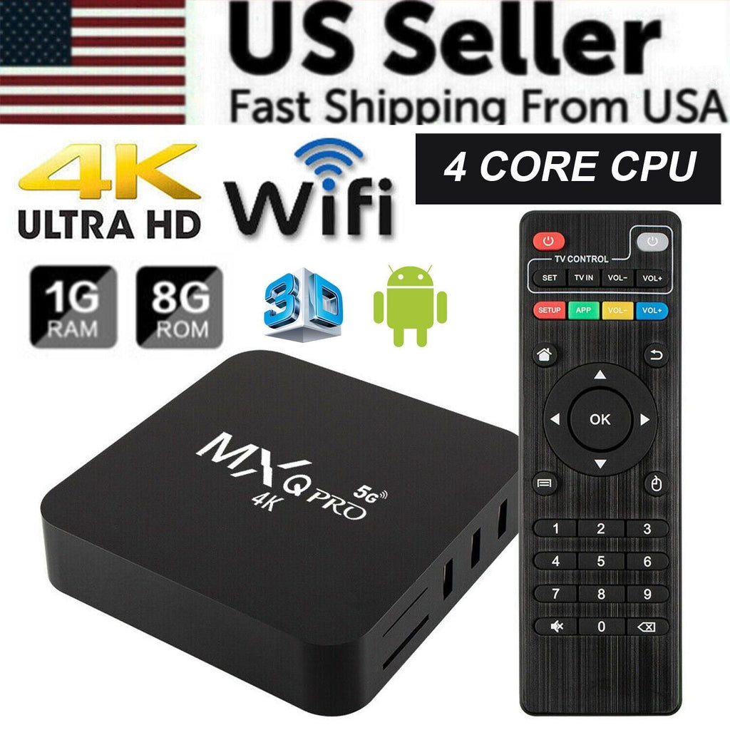 Pro 4K Ultra HD 64Bit Wifi Android 7.1 Quad Core Smart TV Box Media Player