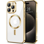Entronix [Magnetic] Case Compatible with iPhone 16 Pro - [Clear Back] Luxury Glossy Cover