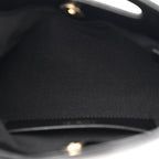Shiny Crumpled Calfskin Quilted Nano 31 Shopping Bag Black