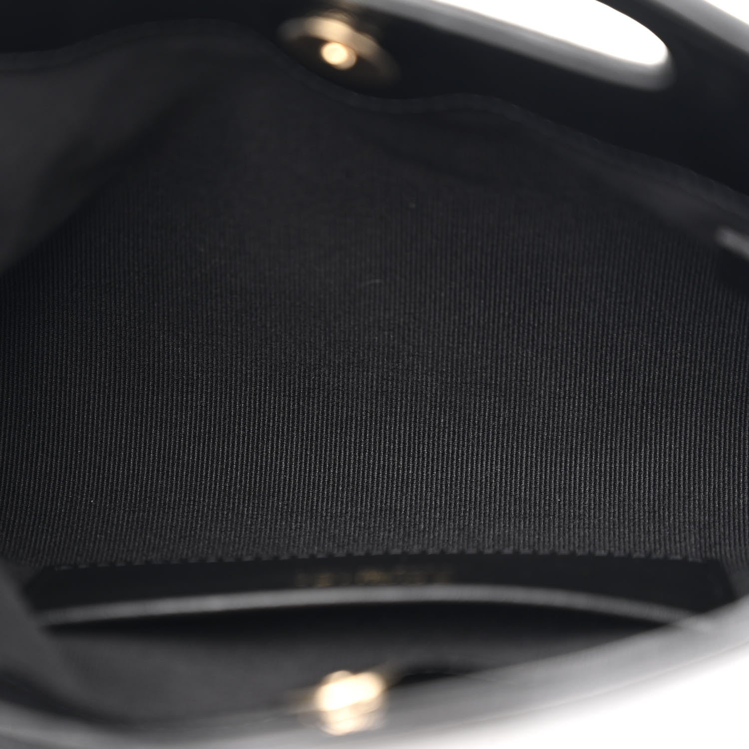 Shiny Crumpled Calfskin Quilted Nano 31 Shopping Bag Black