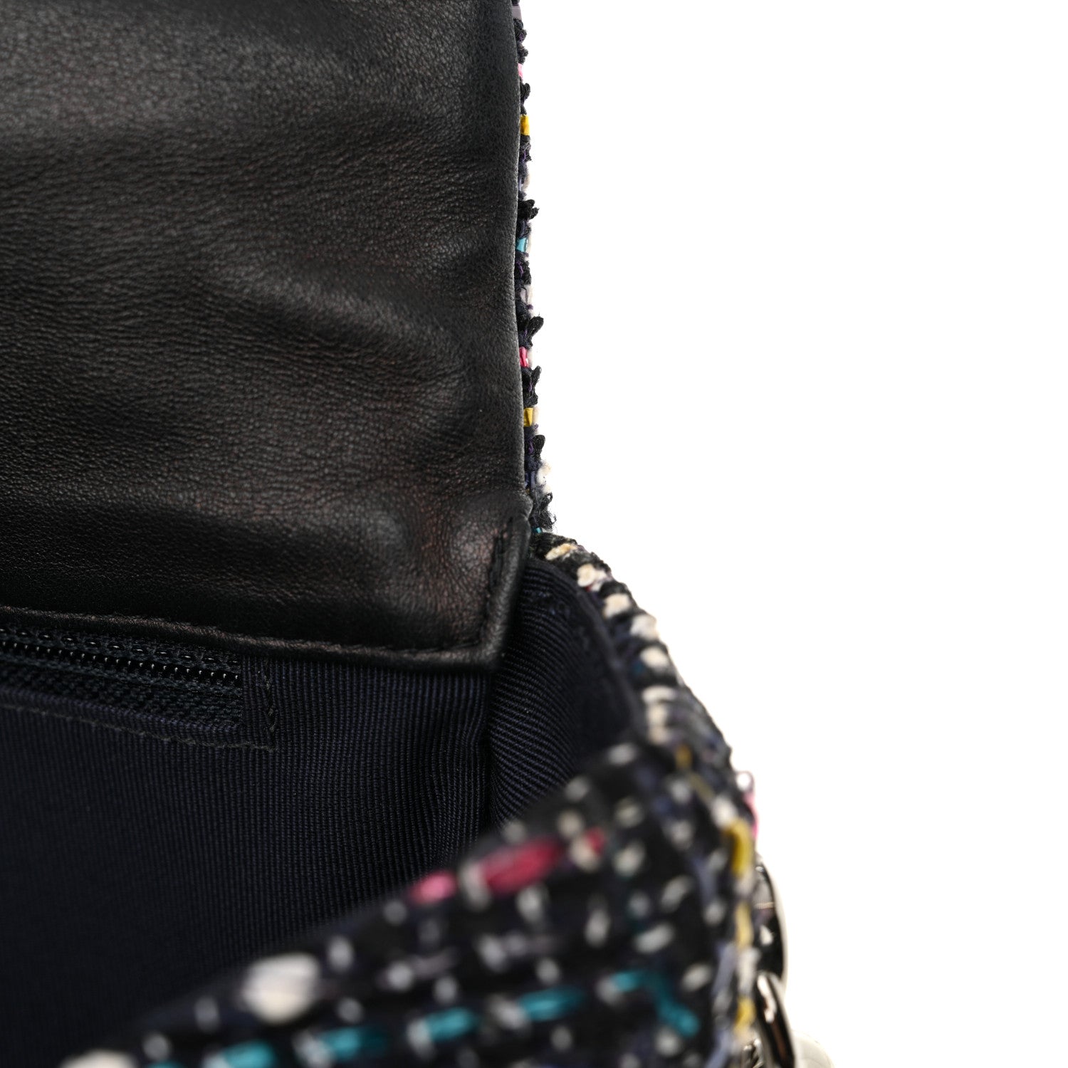 Tweed Small Messenger Flap Navy