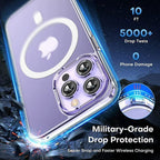 Entronix [Magnetic] Case Compatible with iPhone 16 Pro - [Hard Back] Slim Clear
