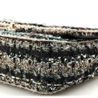 Tweed Braid Medium Flap Turquoise Multicolor
