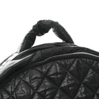 Nylon Quilted Coco Cocoon Backpack Black