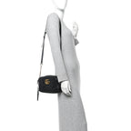 Calfskin Matelasse Small GG Marmont Chain Shoulder Bag Black