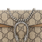 GG Supreme Monogram Super Mini Dionysus Shoulder Bag Taupe