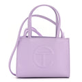 Vegan Leather Small Shopping Bag Lavender