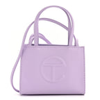 Vegan Leather Small Shopping Bag Lavender